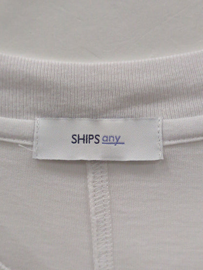 SHIPS any:〈洗濯機可能〉ショルダータック フレンチ ルーズ TEE