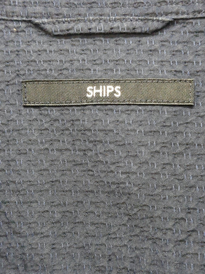 SHIPS: NEW ドットクロス セミワイドカラー シャツ