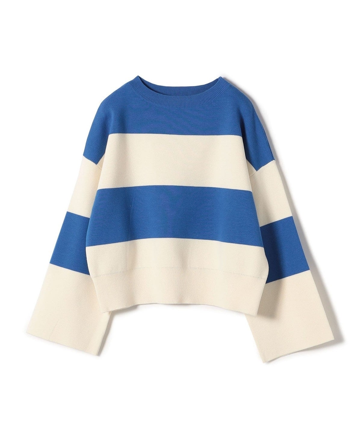 〈手洗い可能〉ミラノリブ ワイド ボーダー プルオーバー