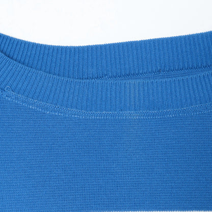 〈手洗い可能〉ミラノリブ ワイド ボーダー プルオーバー