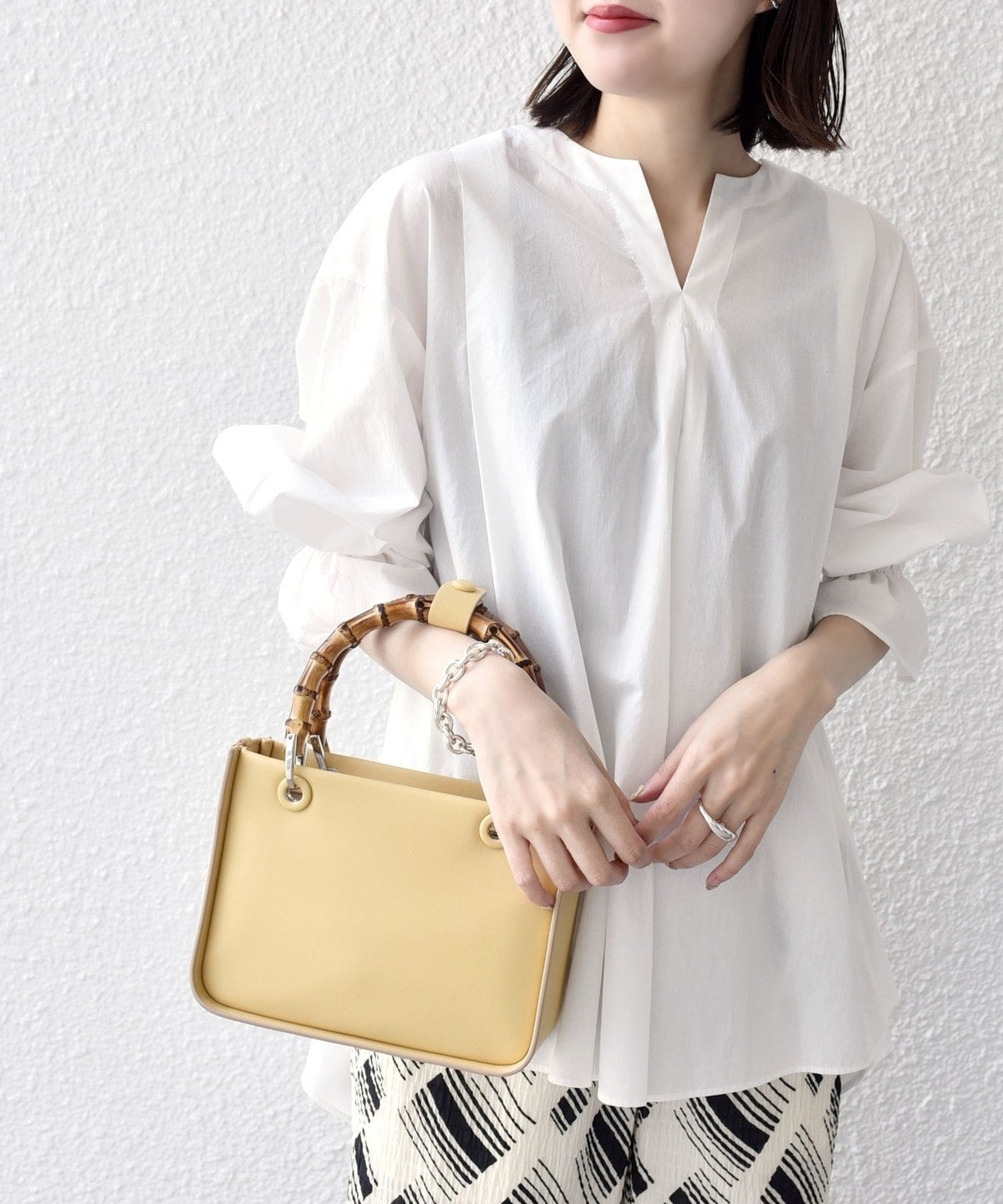 〈手洗い可能〉ジルワンダー バック ギャザー ブラウス