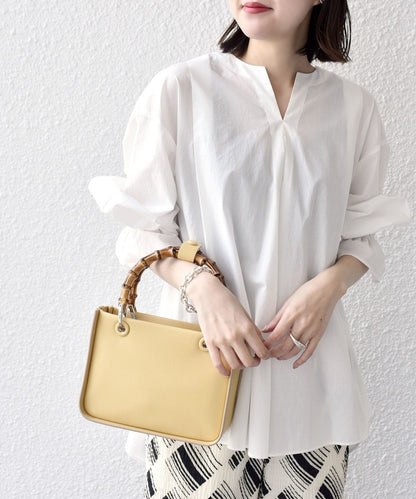 〈手洗い可能〉ジルワンダー バック ギャザー ブラウス