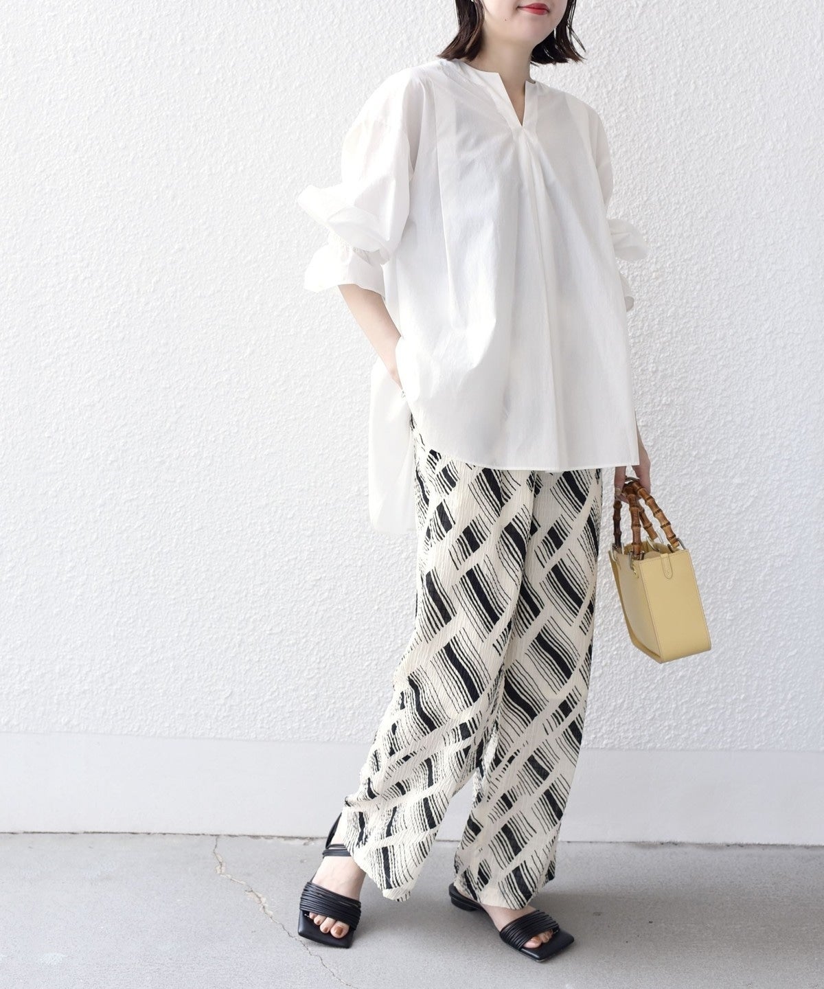 〈手洗い可能〉ジルワンダー バック ギャザー ブラウス