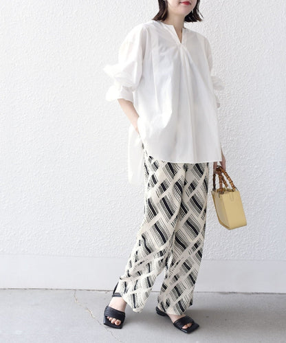 〈手洗い可能〉ジルワンダー バック ギャザー ブラウス