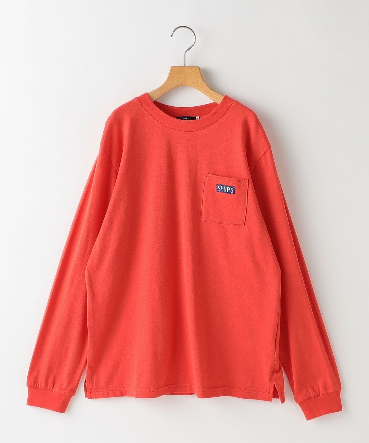 SHIPS KIDS:145〜160cm / SHIPS ロゴ 長袖 TEE