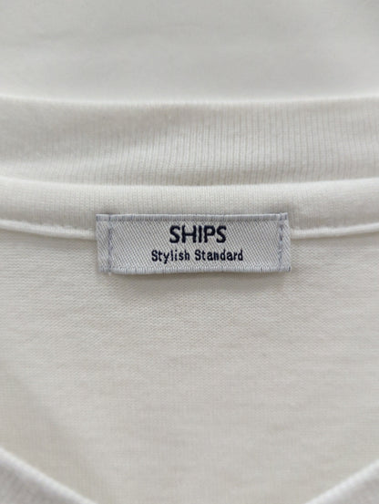 SHIPS: 抗菌・防臭 NANO-FINE（R） コットン Vネック Tシャツ