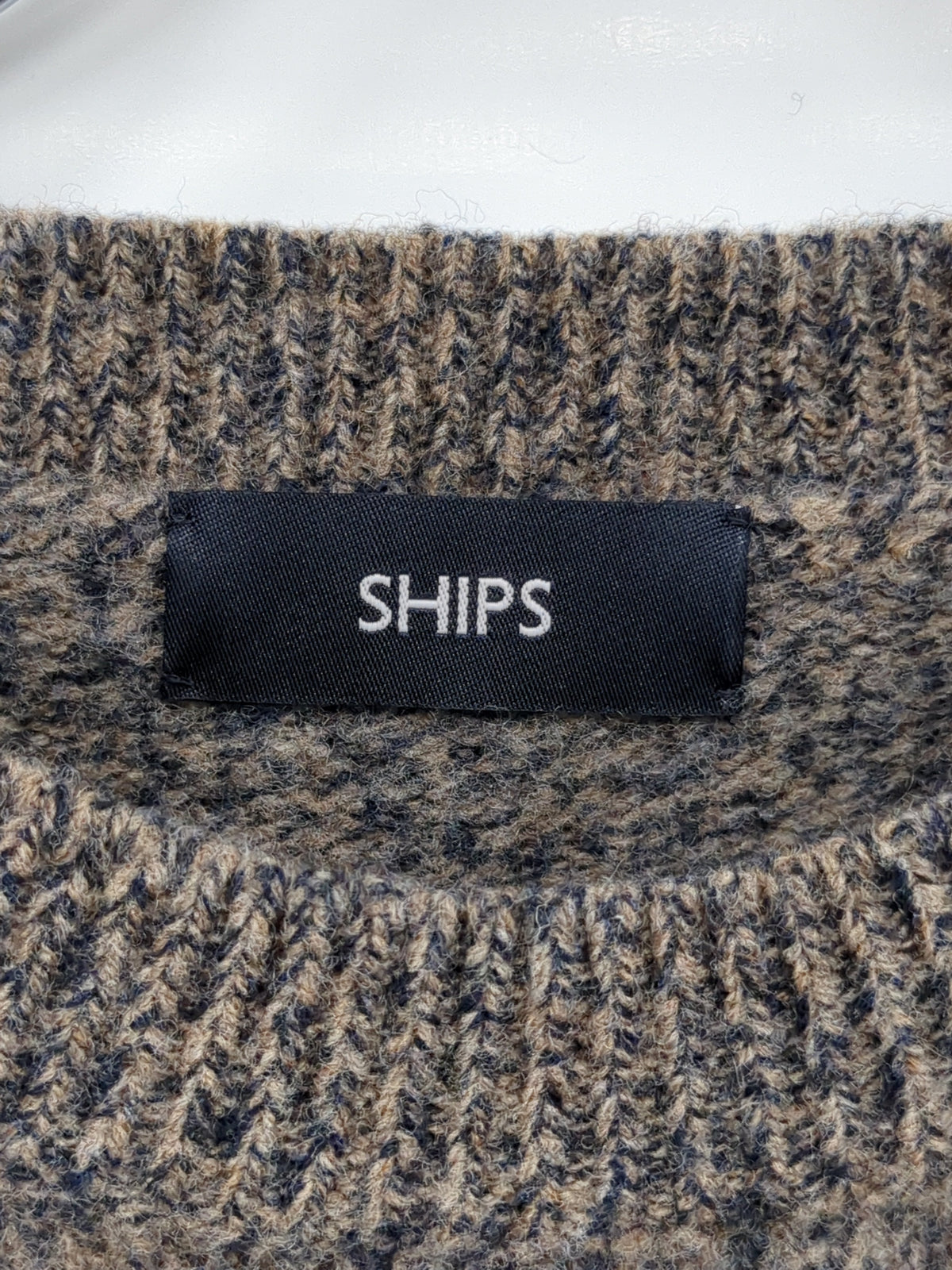 SHIPS: シュリンク ウール メランジ クルーネック ニット