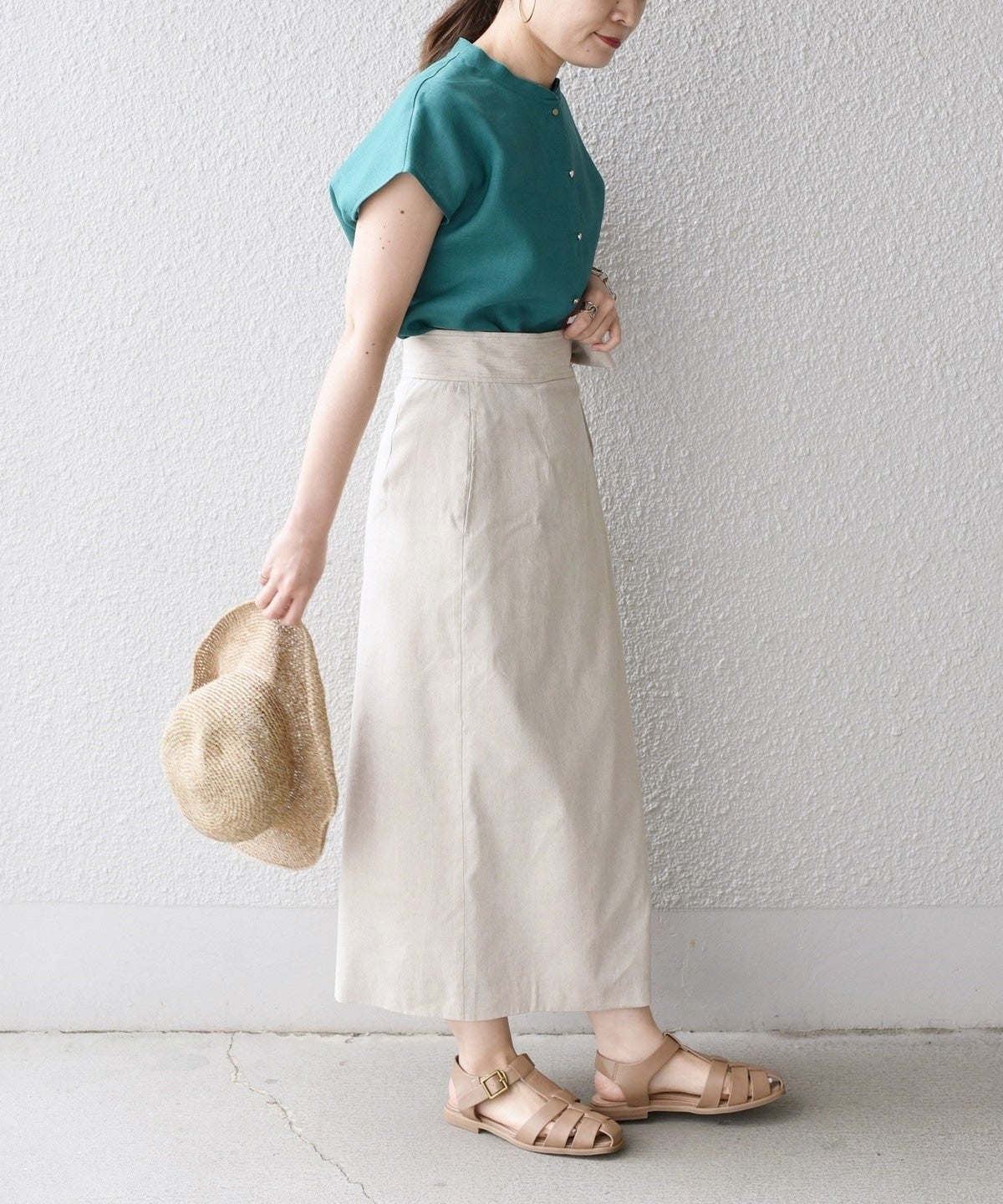 〈手洗い可能〉テレデランカットオフカラーシャツ