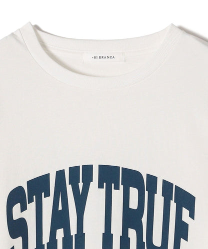 【SHIPS別注】81BRANCA:ロゴ ロングスリーブ TEE