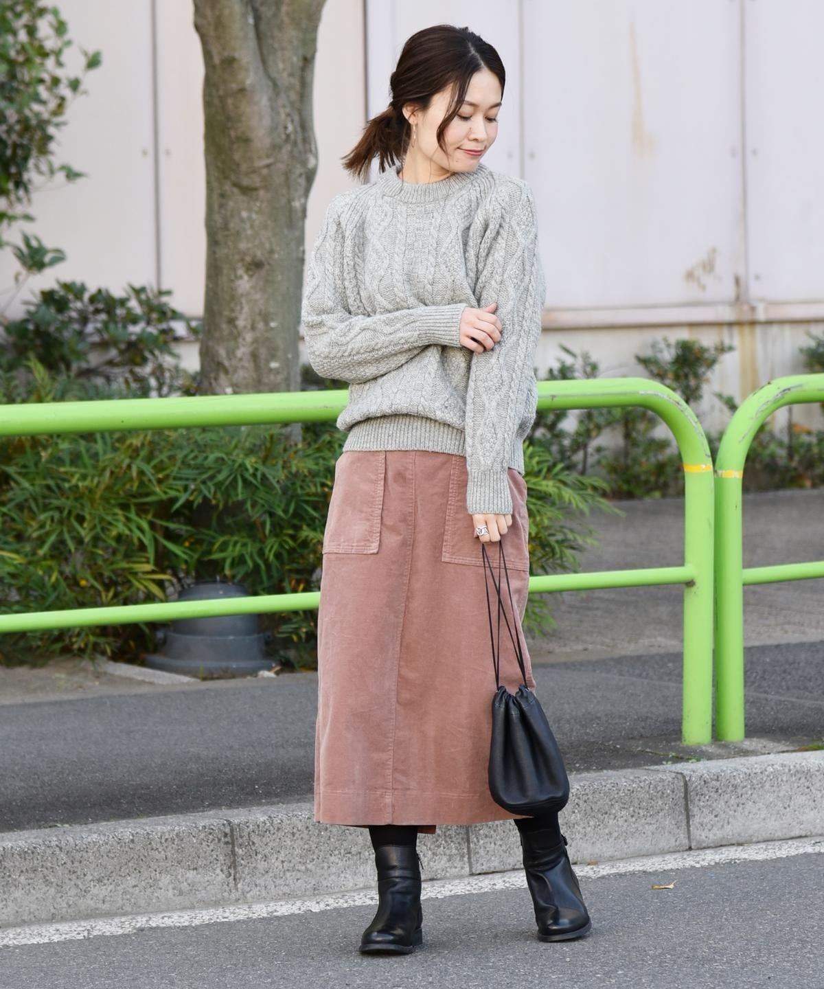 liflattie ships:コーデュロイスカート pink・green