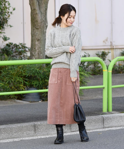 liflattie ships:コーデュロイスカート pink・green