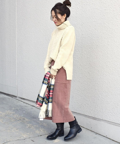liflattie ships:コーデュロイスカート pink・green