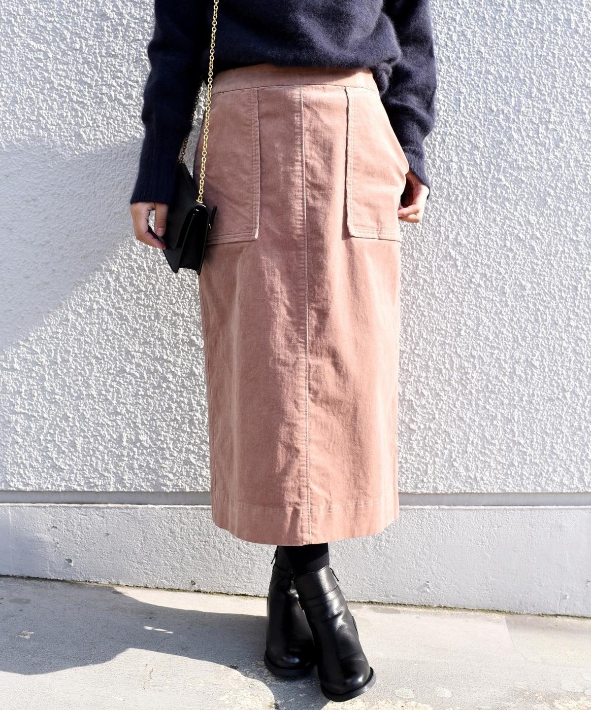 liflattie ships:コーデュロイスカート pink・green