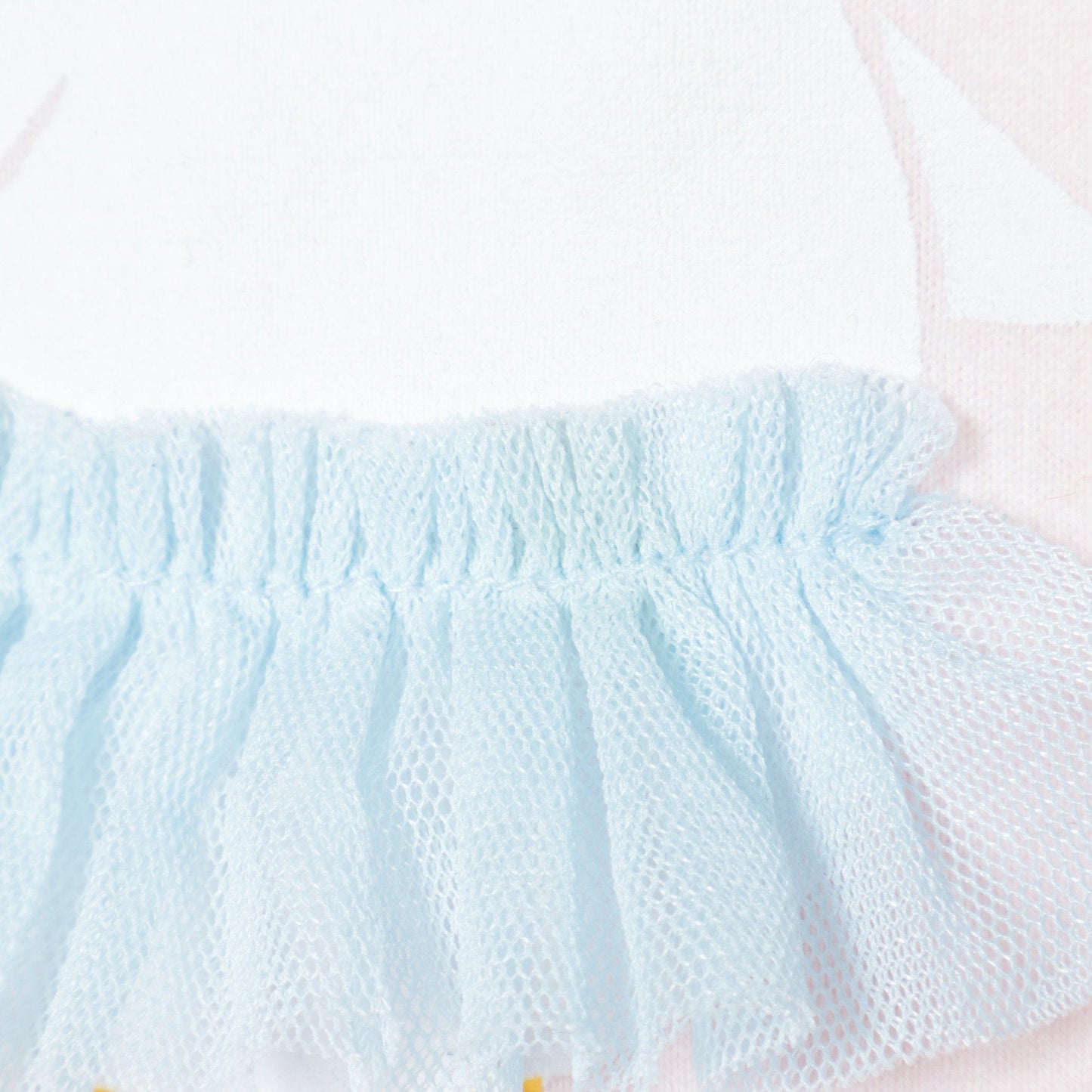 SHIPS KIDS:バックフリル チュール プリント TEE(100〜130cm)