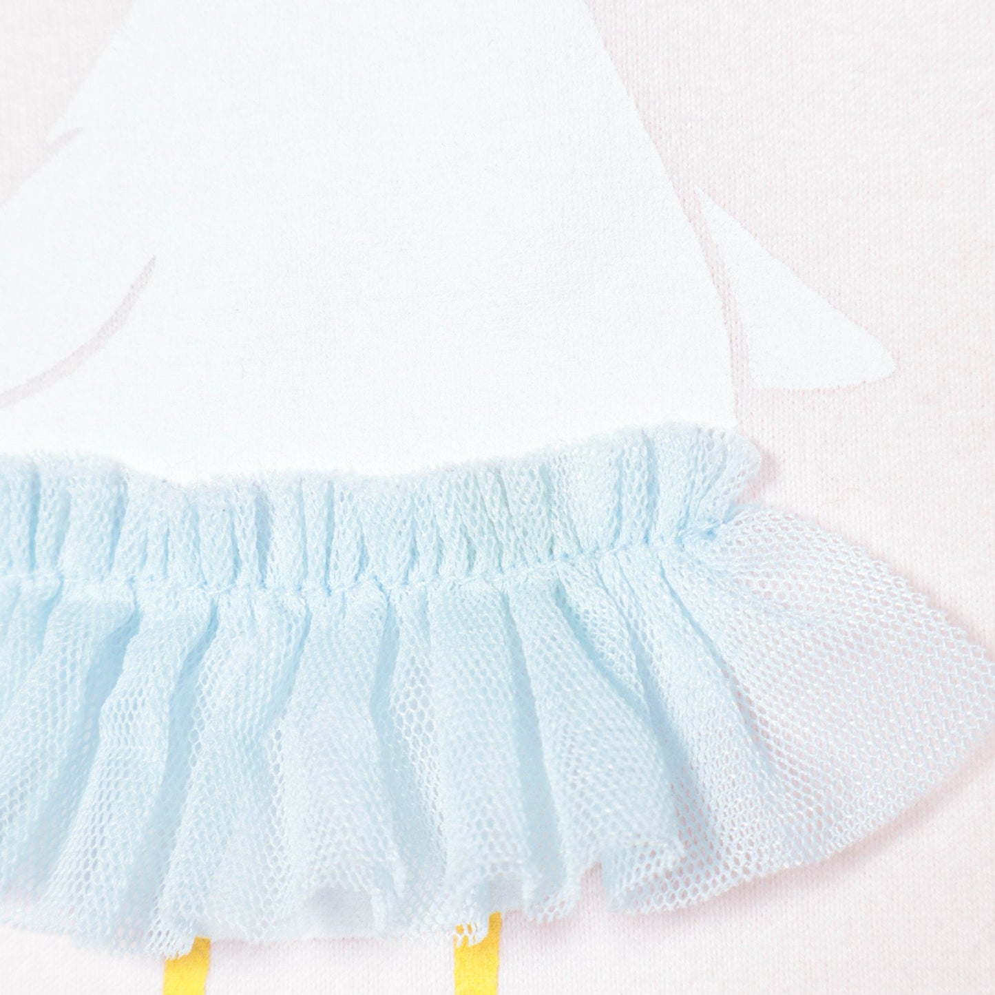 SHIPS KIDS:バックフリル チュール プリント TEE(100〜130cm)