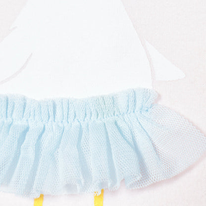 SHIPS KIDS:バックフリル チュール プリント TEE(100〜130cm)