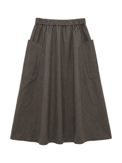 Primary NavyLabel:ウールツイルチェックスカート