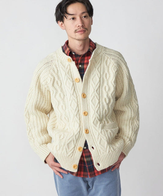 SHIPS: 〈ウォッシャブル〉フィッシャーマン ニット カーディガン