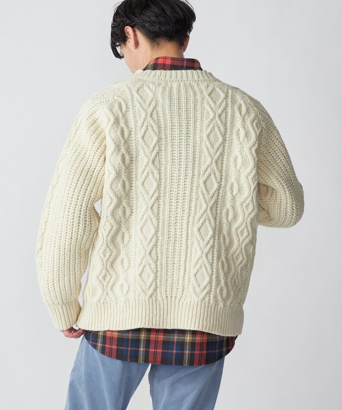 SHIPS: 〈ウォッシャブル〉フィッシャーマン ニット カーディガン