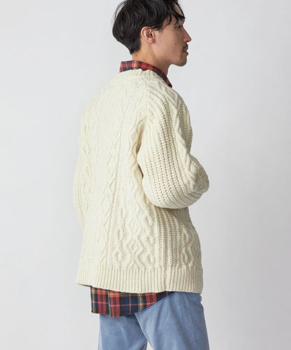 SHIPS: 〈ウォッシャブル〉フィッシャーマン ニット カーディガン