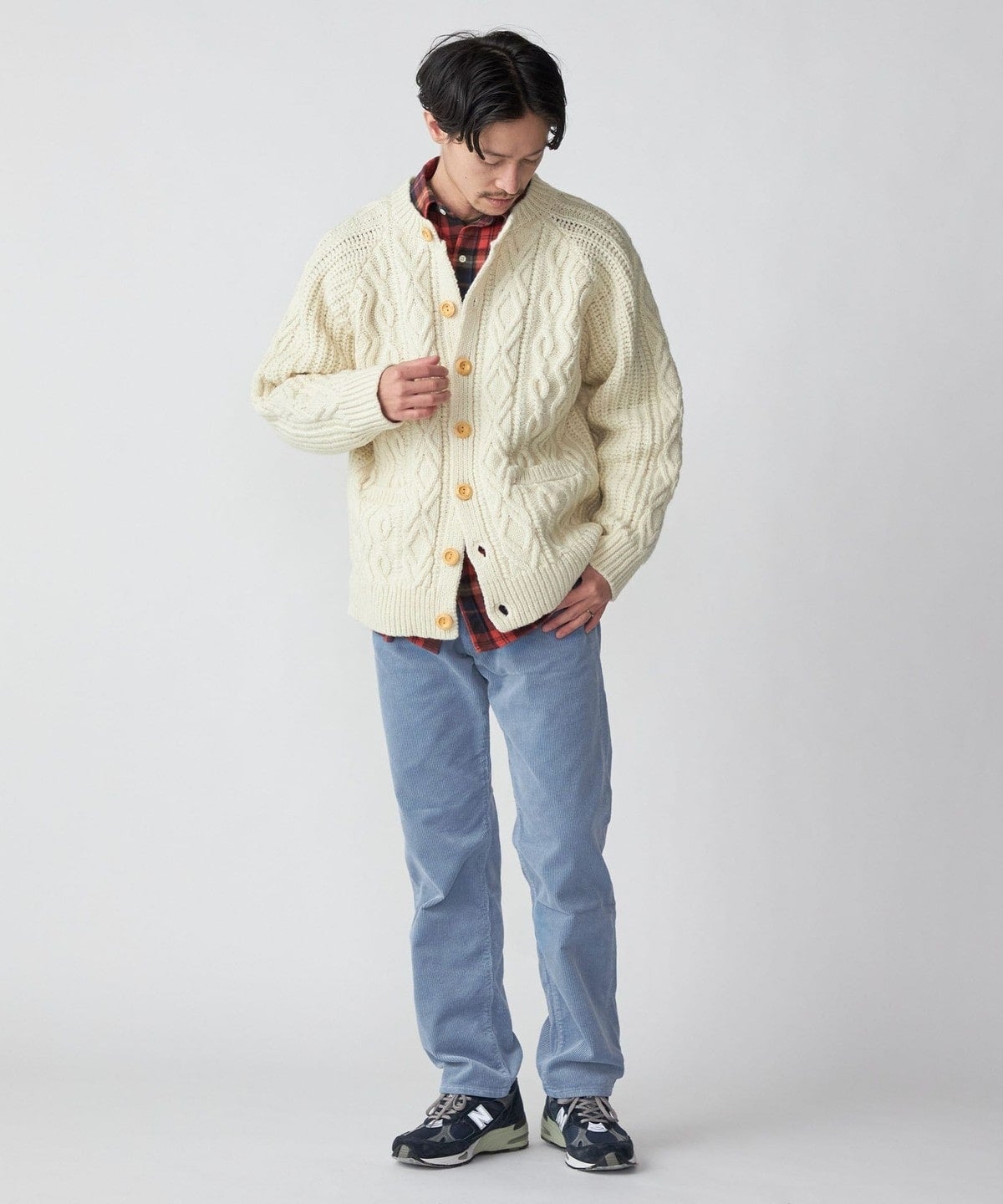 SHIPS: 〈ウォッシャブル〉フィッシャーマン ニット カーディガン