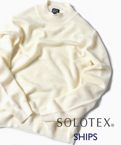 SHIPS: 12ゲージ SOLOTEX(R) ウール モックネック ニット