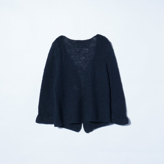 コットン / リネン ニットジャケット