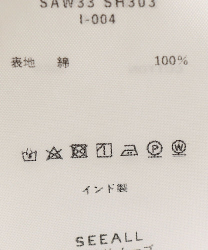 SEEALL:〈手洗い可能〉スクエア シャツ