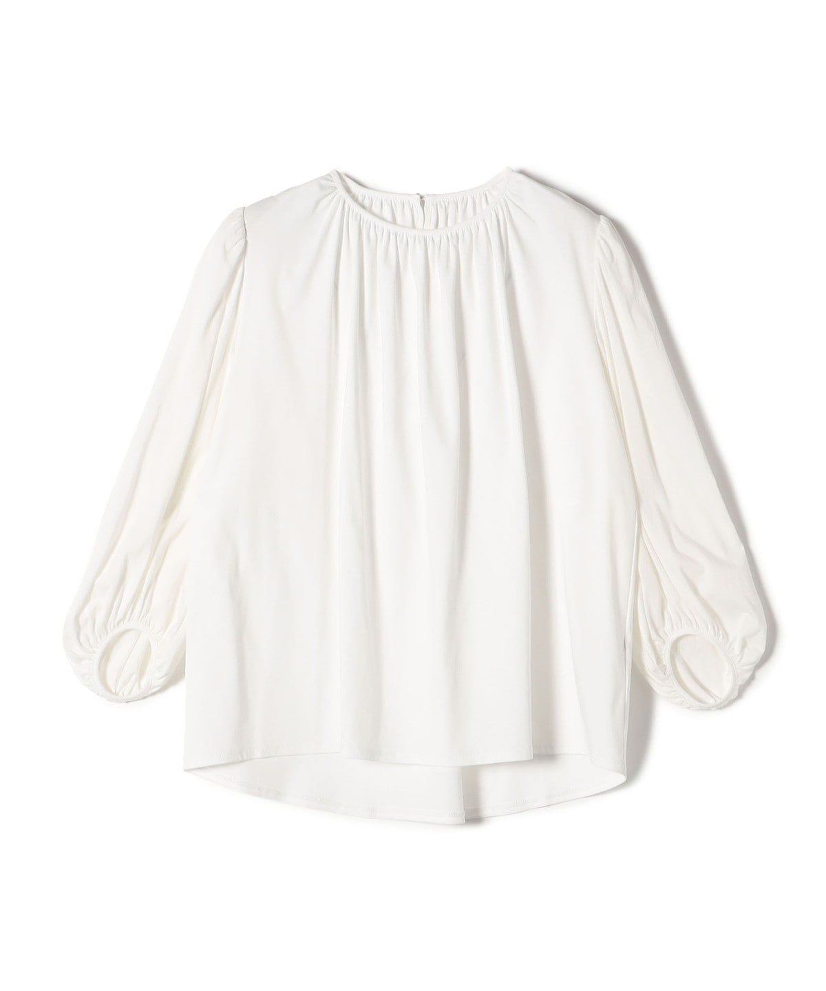 〈手洗い可能〉ALBINI ギャザー スリーブ プルオーバー