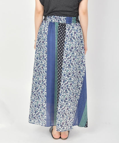 liflattie ships:パッチワークギャザースカート