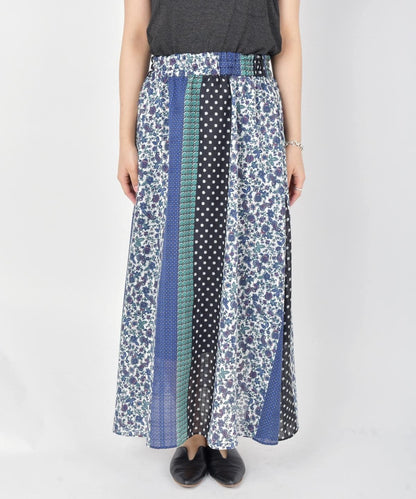 liflattie ships:パッチワークギャザースカート