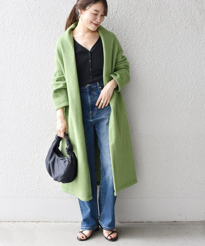 〈手洗い可能〉ニードルシャギー羽織り