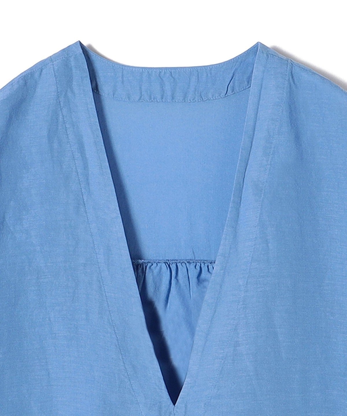 〈手洗い可能〉製品染め キーネック コクーン ブラウス