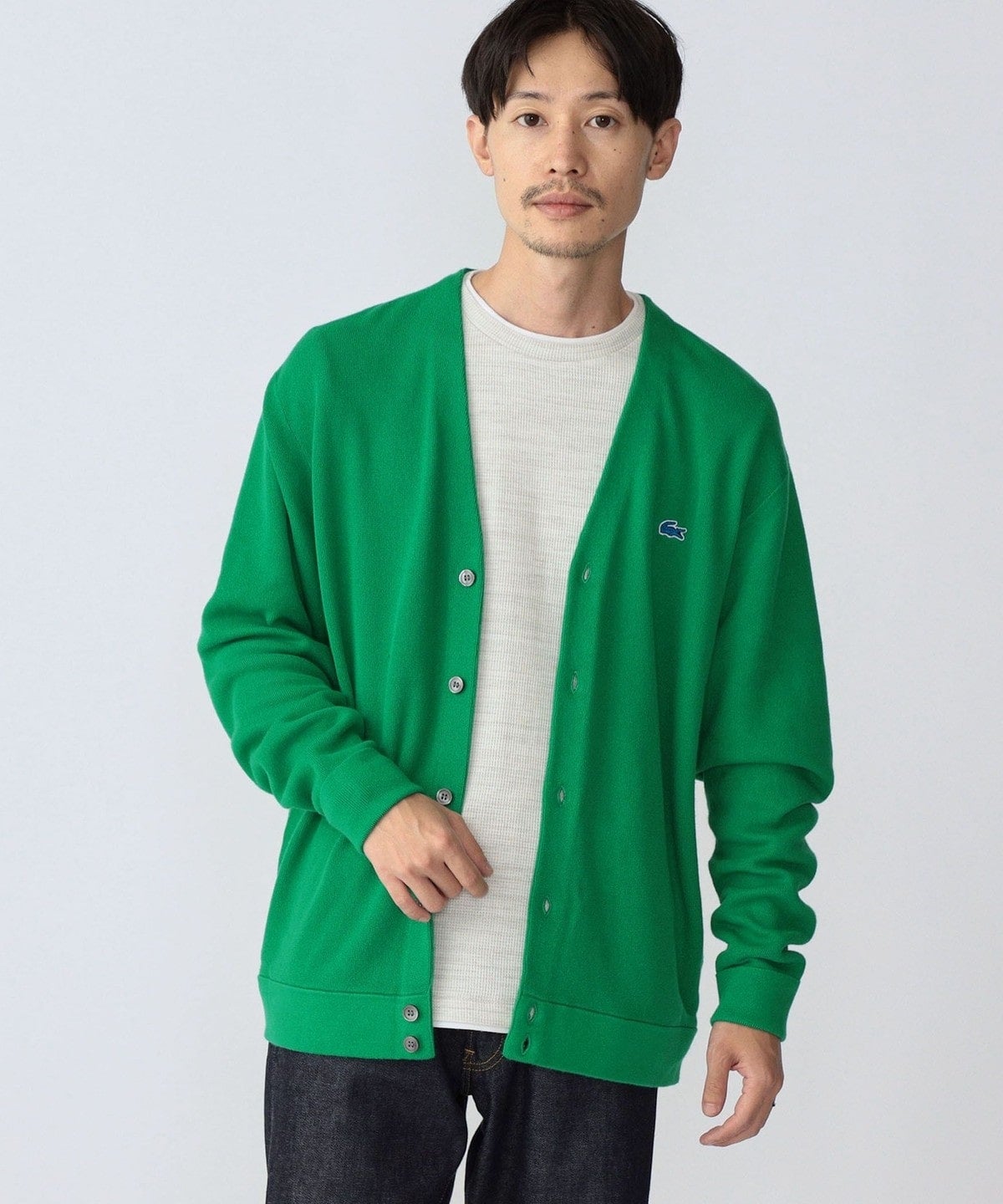 【SHIPS別注】LACOSTE: コットン カーディガン