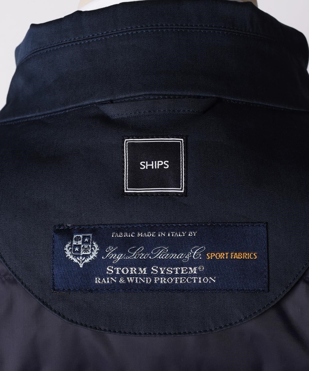 SD: LORO PIANA 【STORMSYSTEM】 コットン ステンカラーコート（ネイビー）
