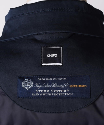 SD: LORO PIANA 【STORMSYSTEM】 コットン ステンカラーコート（ネイビー）