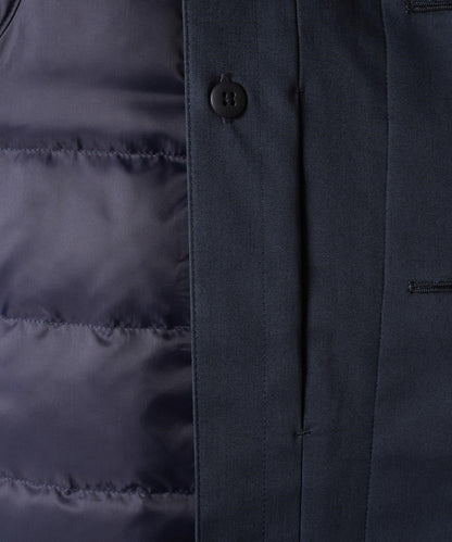 SD: LORO PIANA 【STORMSYSTEM】 コットン ステンカラーコート（ネイビー）