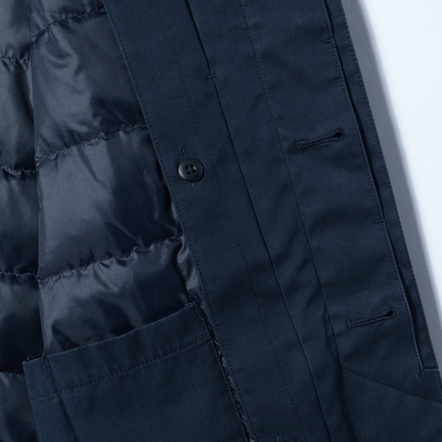SD: LORO PIANA 【STORMSYSTEM】 コットン ステンカラーコート（ネイビー）
