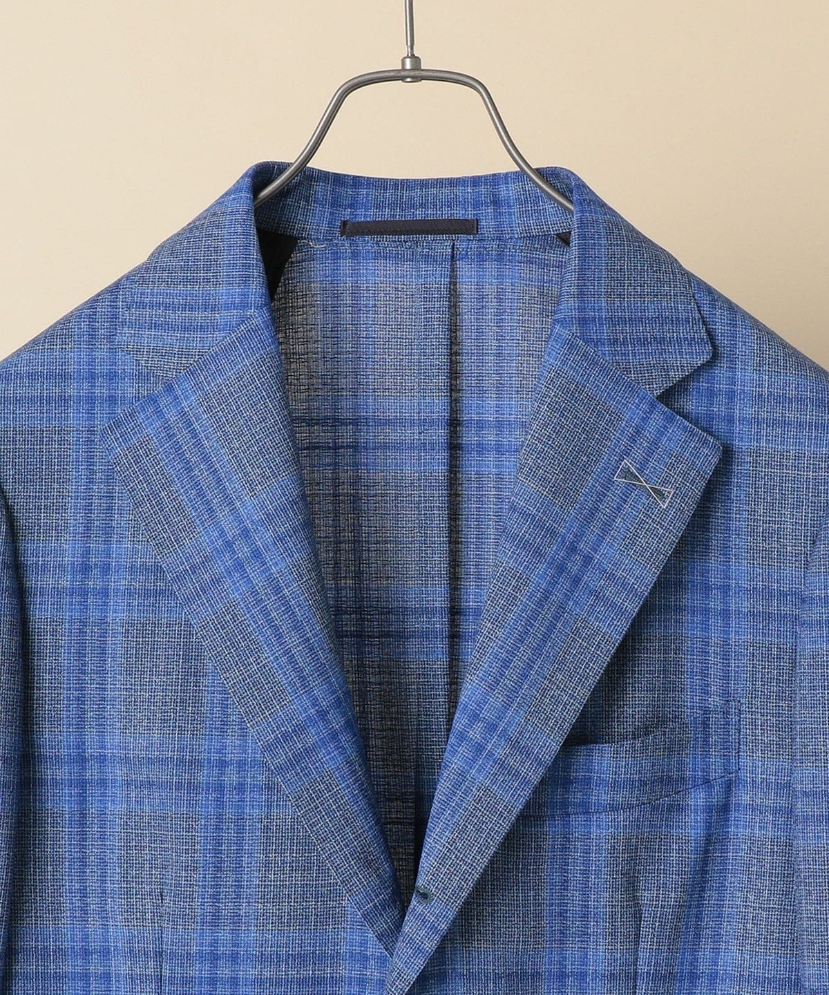 SHIPS: タリア ディ デルフィノ ブルー ウィンドウペンチェック ジャケット