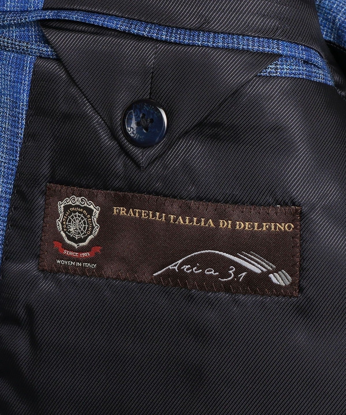 SHIPS: タリア ディ デルフィノ ブルー ウィンドウペンチェック ジャケット