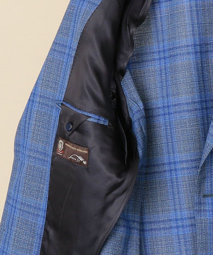 SHIPS: タリア ディ デルフィノ ブルー ウィンドウペンチェック ジャケット