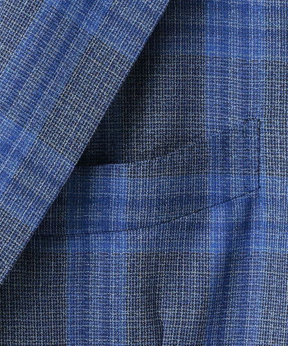 SHIPS: タリア ディ デルフィノ ブルー ウィンドウペンチェック ジャケット