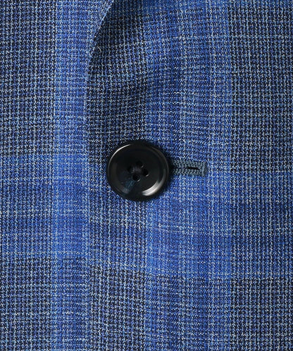 SHIPS: タリア ディ デルフィノ ブルー ウィンドウペンチェック ジャケット