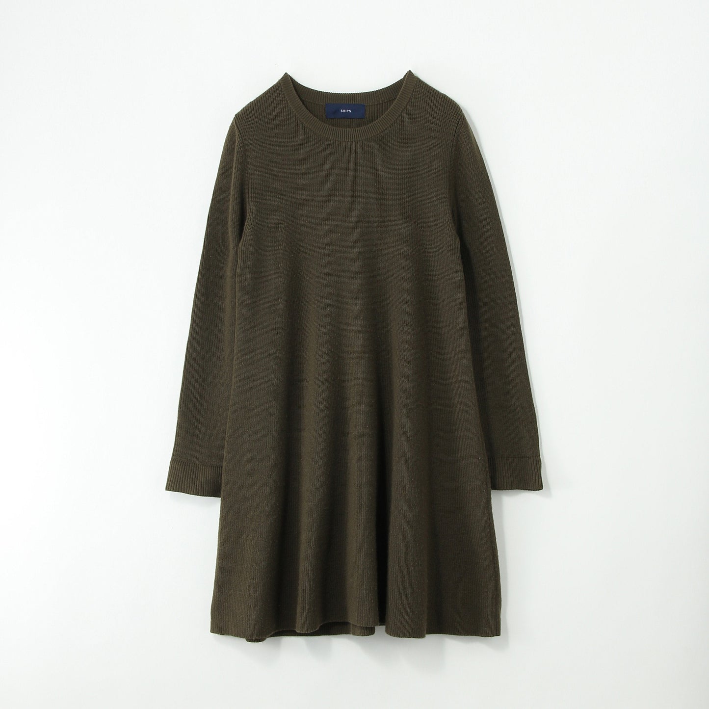 SHIPS:AZE KNIT FLARE OP