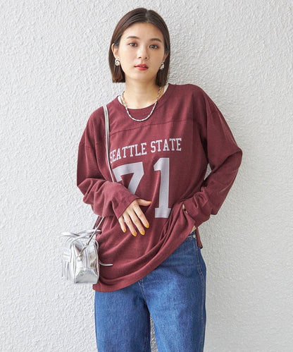 〈洗濯機可能〉Odub:フットボール TEE