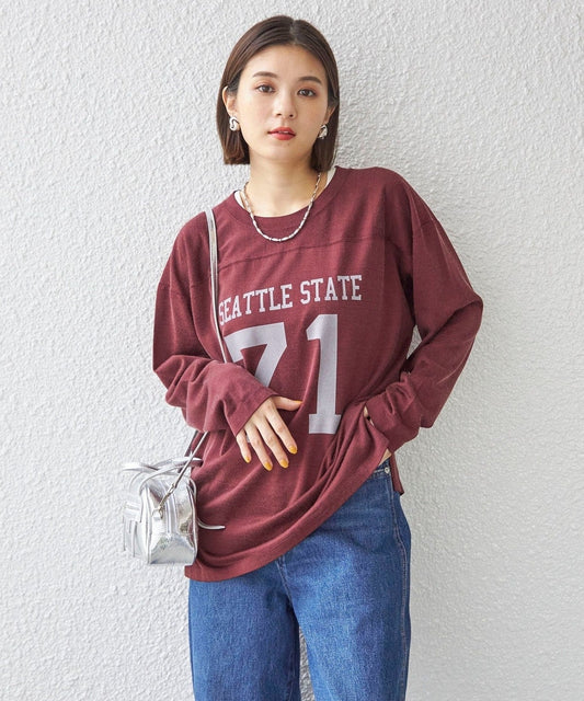 〈洗濯機可能〉Odub:フットボール TEE