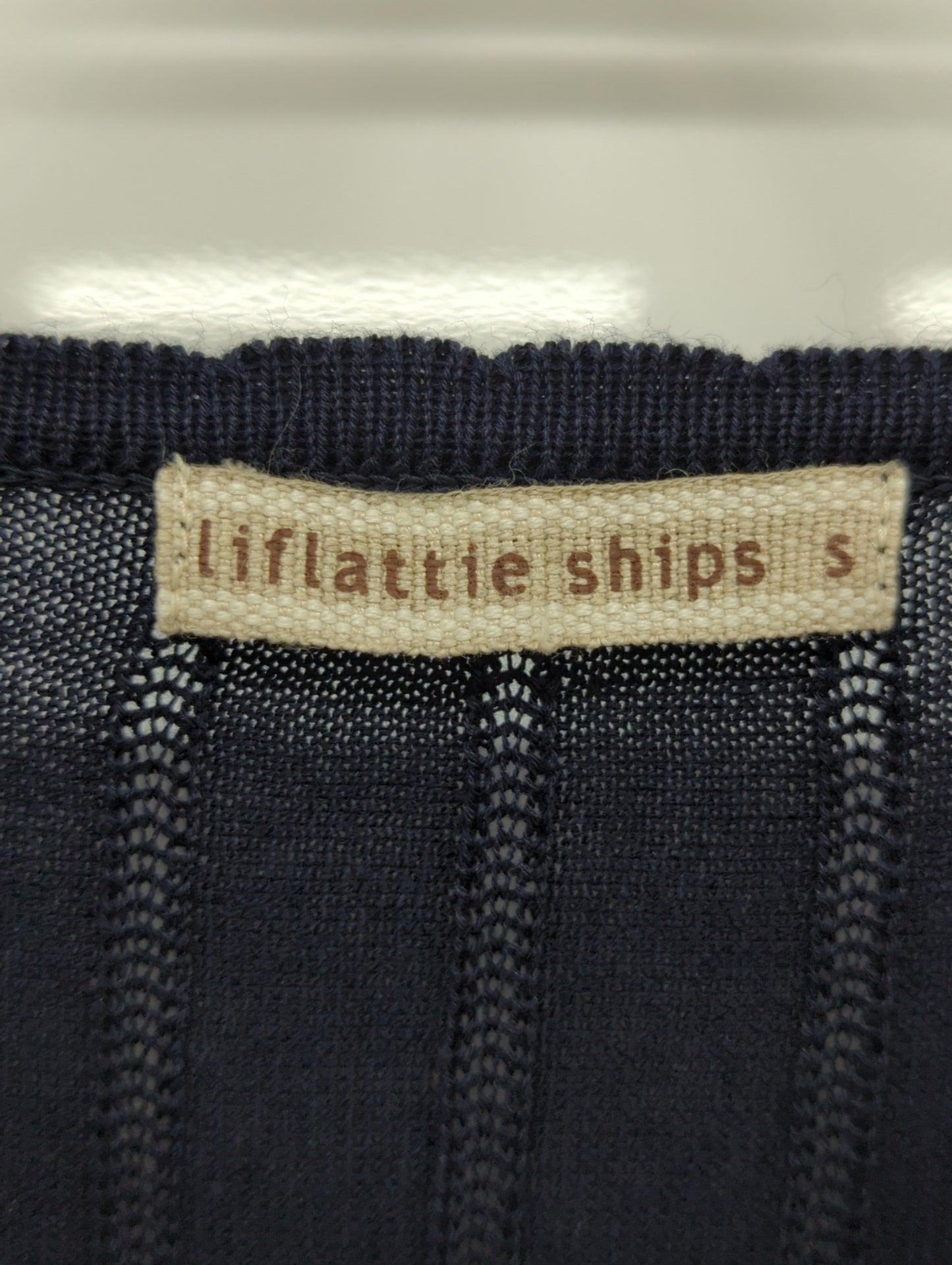 liflattie ships:12Gメッシュクルーネックカーディガン