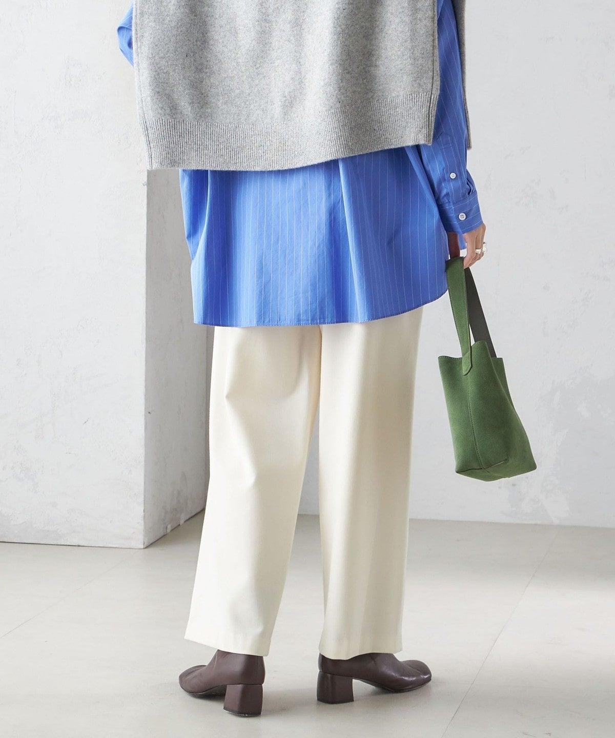 〈手洗い可能〉両面起毛 ドロスト パンツ