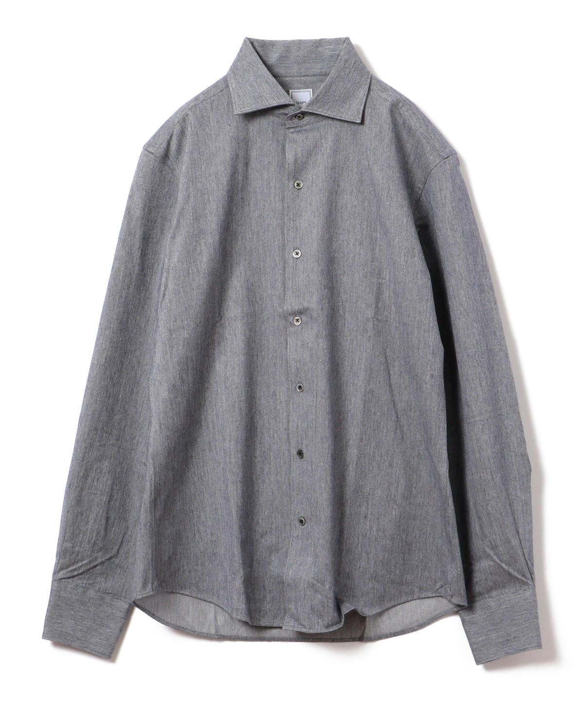 SD: 【ALBINI社製生地】 ヘリンボーン ジャージー ワンピースカラー シャツ