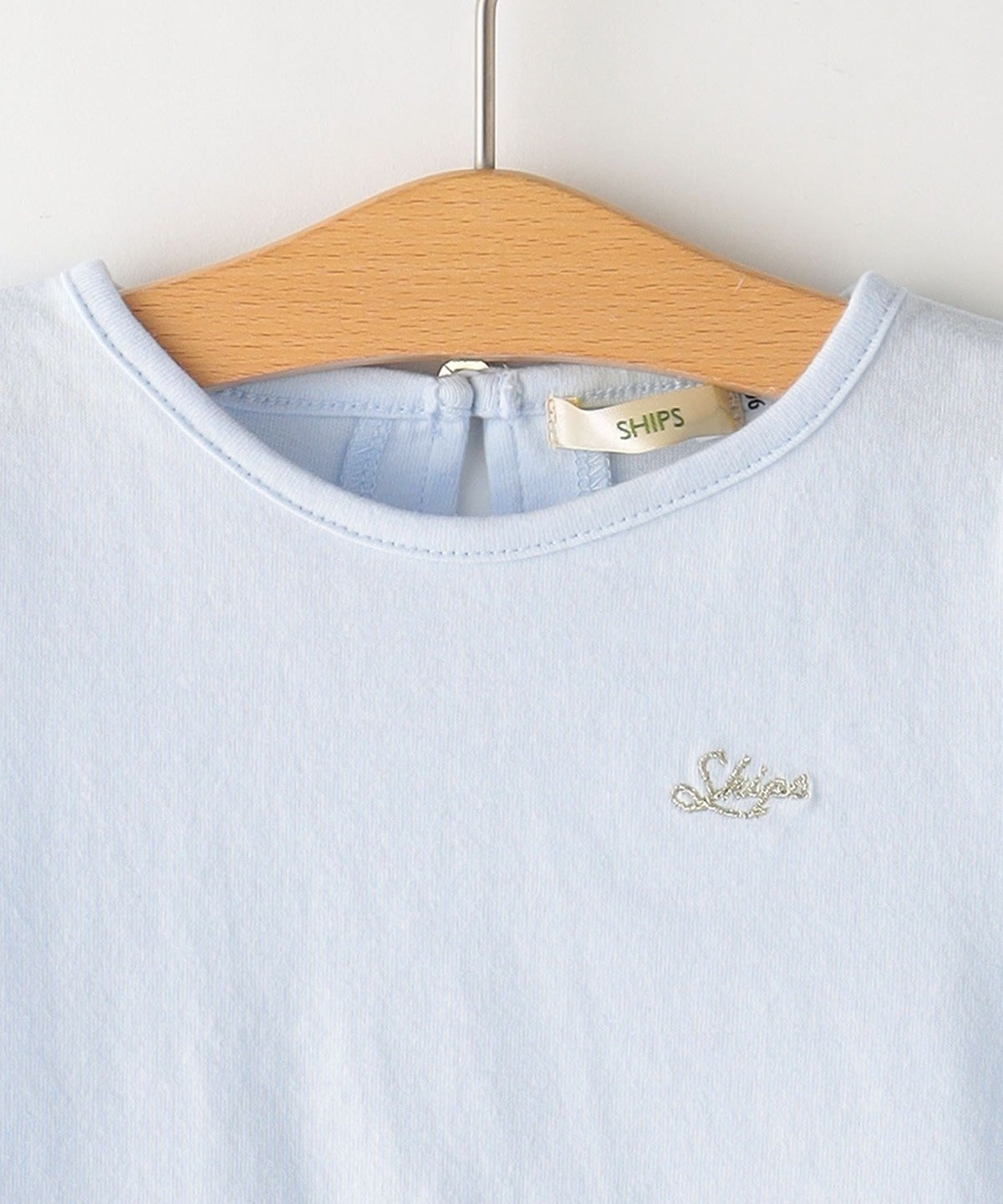 SHIPS KIDS:ヘムフリル パフスリーブ TEE(80〜90cm)